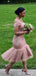 Off The Shoulder Mermaid Dusty Pink Bridesmaid Dresses Online, WG782