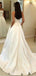 Strapless Simple A-line Satin Wedding Dresses Online, Cheap Bridal Dresses, WD513