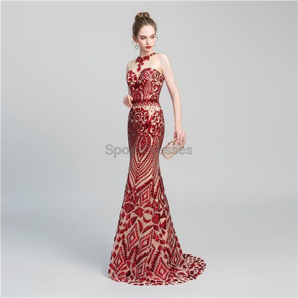 Jewel Sparkly Sequin Sexy Mermaid Evening Prom Dresses, Evening Party Prom Dresses, 12066