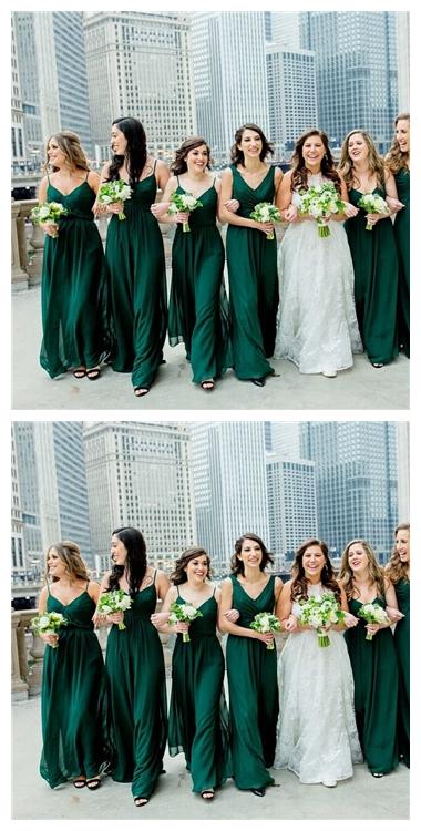 Mismatched Emerald Green Chiffon Cheap Bridesmaid Dresses Online, WG63 SposaDresses Mismatched Emerald Green Chiffon Cheap Bridesmaid Dresses Online, WG63 SposaDresses