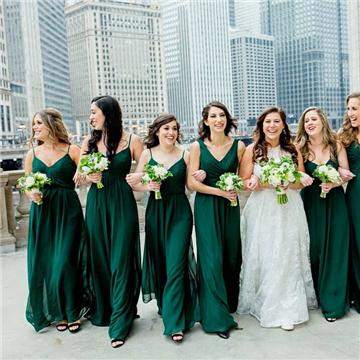 Mismatched Emerald Green Chiffon Cheap Bridesmaid Dresses Online, WG63 SposaDresses Mismatched Emerald Green Chiffon Cheap Bridesmaid Dresses Online, WG63 SposaDresses