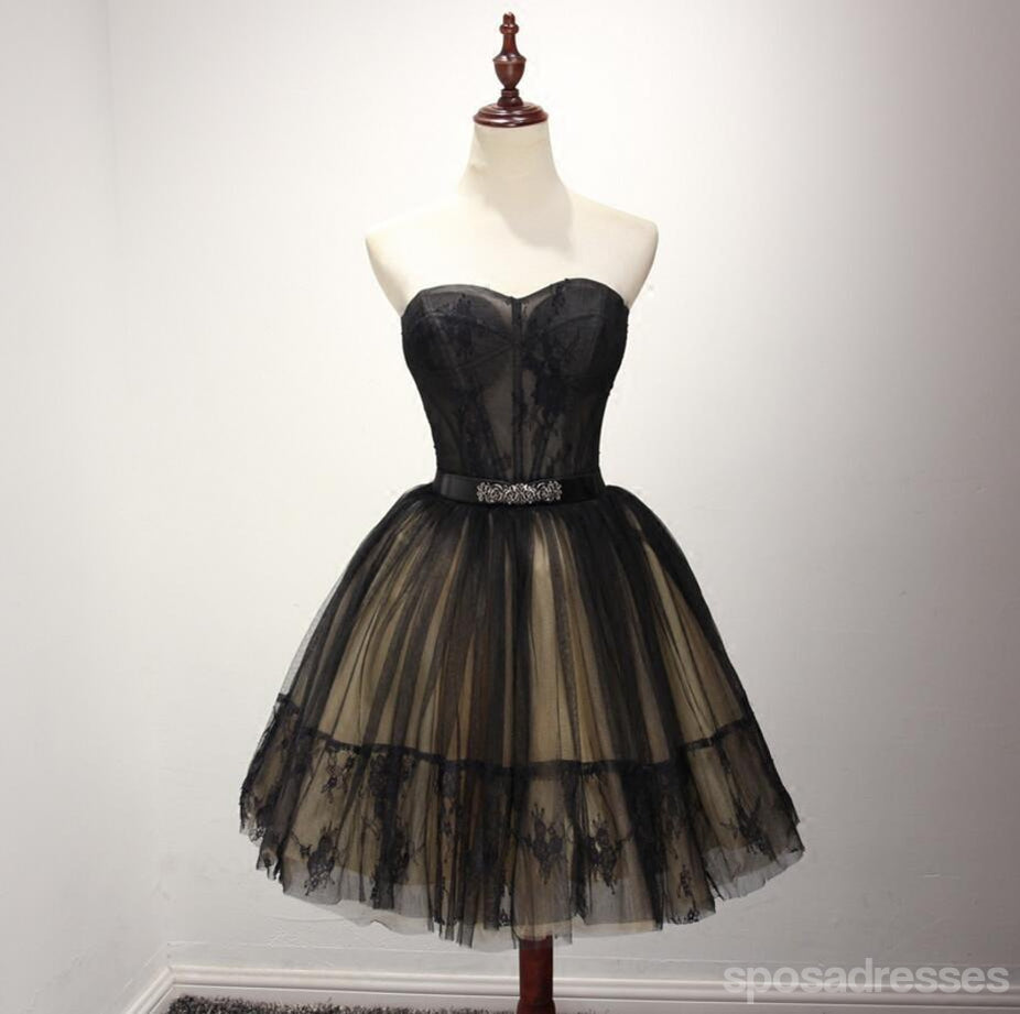Black See Through Homecoming Prom Dresses, Little Black Dress, Afforda ...