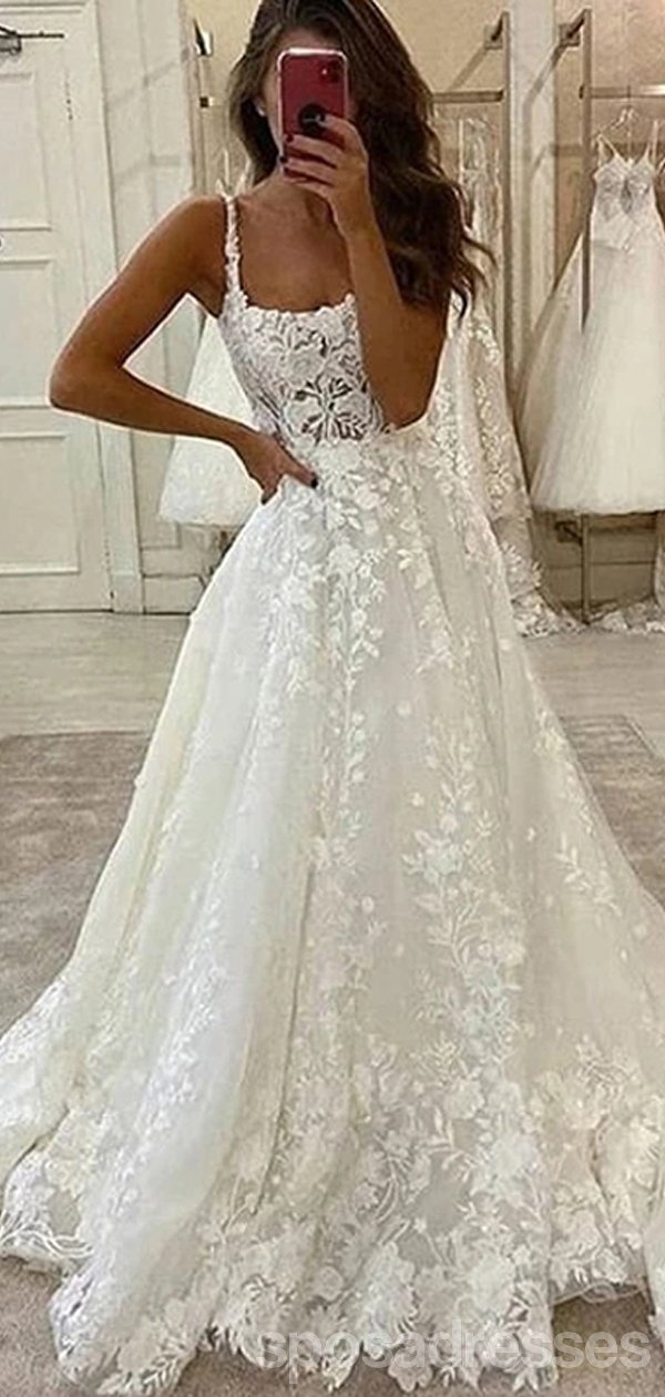 Lace Straps A-line Cheap Lace Wedding Dresses Online, Cheap Bridal Dre SposaDresses Lace Straps A-line Cheap Lace Wedding Dresses Online, Cheap Bridal Dre SposaDresses
