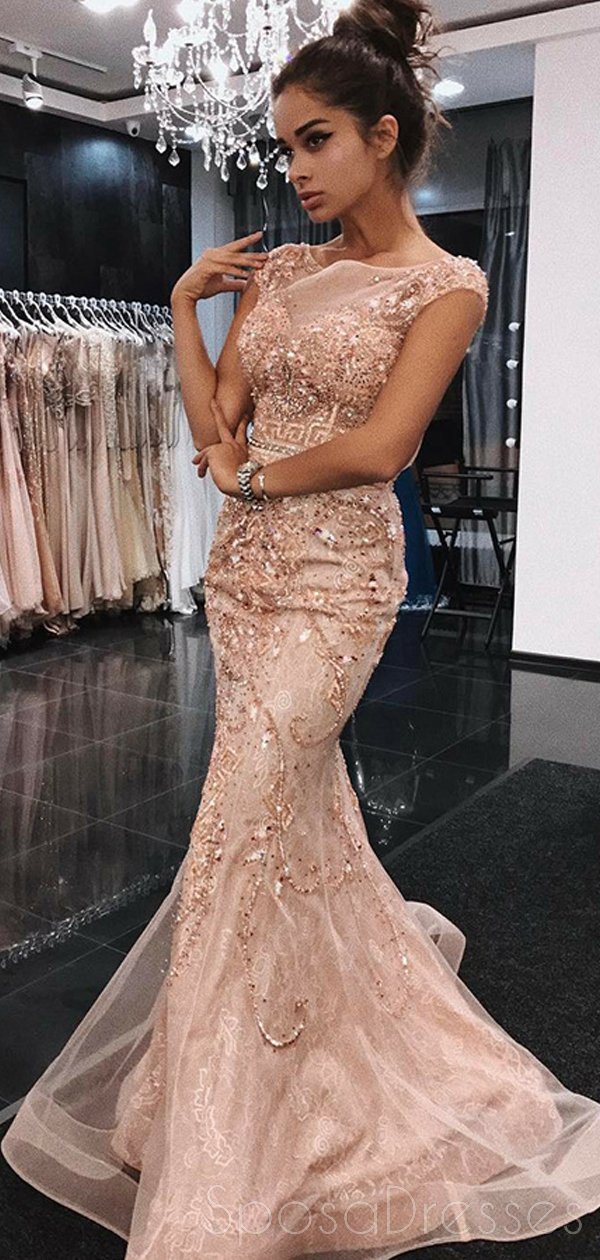 peach and silver prom dresses Peach Prom Dresses MarryLover