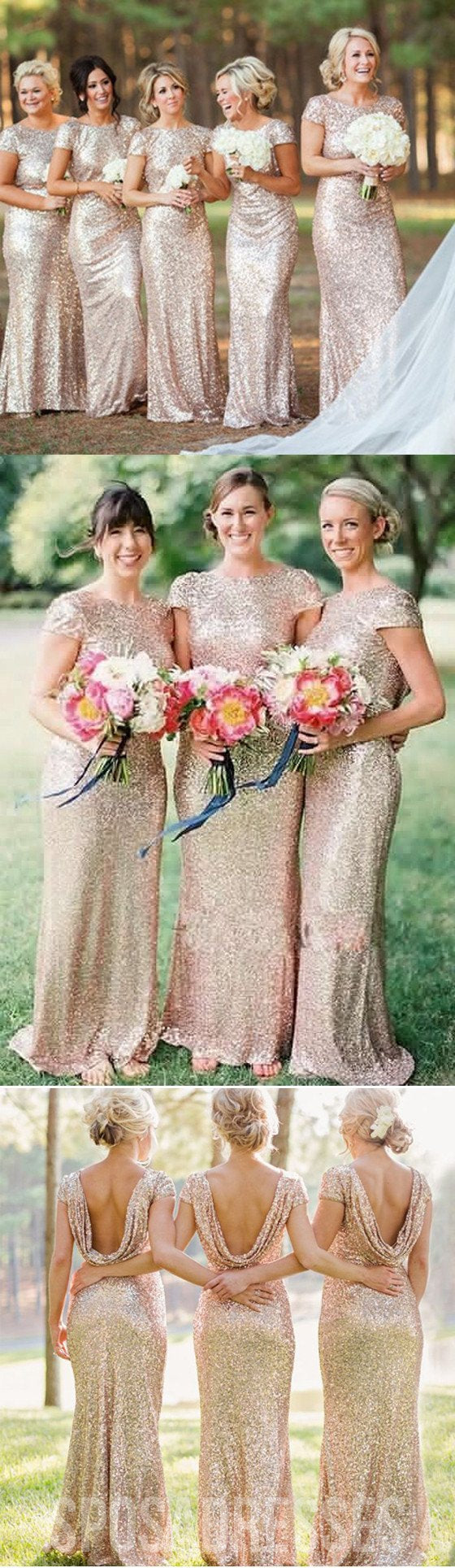 gold sequin bridesmaid dress Mermaid One Shoulder Dresses with Split US14 / Same as Picture this dress will make you feel confident and beautiful rose gold bridesmaid dress,gold sequins