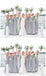 Chiffon Grey Cap Sleeves Long Cheap Bridesmaid Dresses Online, WG668
