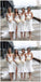 Off White Short Mermaid Straps Cheap Bridesmaid Dresses Online, WG670