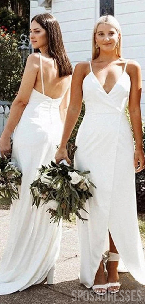 Spaghetti Straps  Long Bridesmaid Dresses Online, Cheap Bridesmaids Dresses, WG728