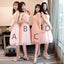 Mismatched Peach Lace Short Bridesmaid Dresses, Bridesmaid Dresses,BD021