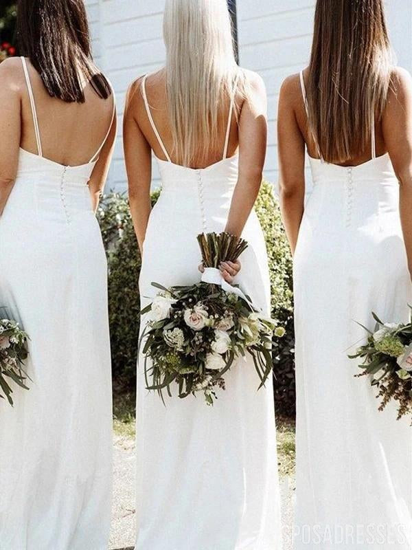 Spaghetti Straps  Long Bridesmaid Dresses Online, Cheap Bridesmaids Dresses, WG728