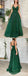 Gorgeous Green A-line V-neck Cheap Long Prom Dresses Online,13080