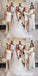 Simple Mismatched Mermaid High Slit Cheap Long Bridesmaid Dresses,WG1508