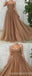 Gorgeous Brown A-line Sweetheart Maxi Long Prom Dresses,Evening Dresses,13165