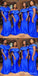 Blue Mermaid Off Shoulder Cheap Long Bridesmaid Dresses,WG1489