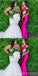 Bright Red Mermaid One Shoulder Cheap Long Bridesmaid Dresses,WG1502