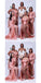 Sexy Mermaid Side Slit Cheap Maxi Long Bridesmaid Dresses Online,WG1696