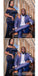 Navy Blue Mermaid Short Sleeves Cheap Long Bridesmaid Dresses,WG1543