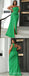 Green Mermaid One Shoulder Cheap Long Bridesmaid Dresses,WG1633