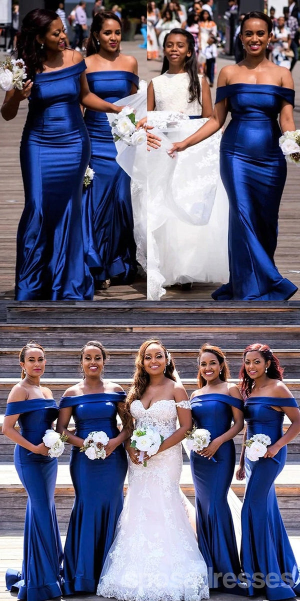 Royal Blue Mermaid Off Shoulder Cheap Long Bridesmaid Dresses,WG1380 SposaDresses Royal Blue Mermaid Off Shoulder Cheap Long Bridesmaid Dresses,WG1380 SposaDresses