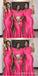 Simple Hot Pink Mermaid Cheap Long Bridesmaid Dresses Online,WG1562