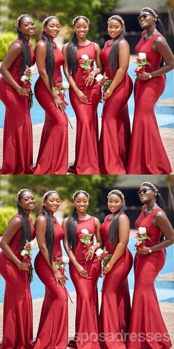 red and ivory bridesmaid dresses Classic Wedding Color Schemes Red Bridesmaid Dresses
