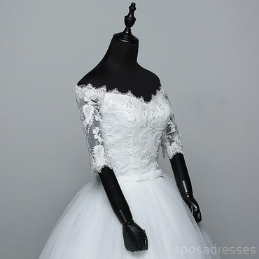 Off Shoulder Lace Long Sleeve Mermaid Wedding Dresses Online, WD364