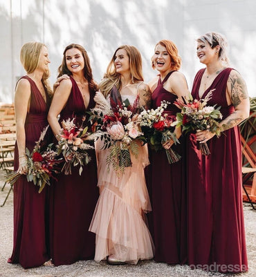 Shop Stylish Burgundy Bridesmaid Dresses | Sposadresses – SposaDresses