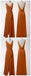 Burnt Orange Cheap Long Simple Bridesmaid Dresses Online, Cheap Dresses,WG721