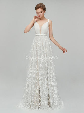 Sexy Backess Lace A-line Cheap Wedding Dresses Online, Cheap Bridal Dresses, WD559