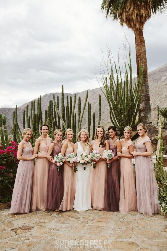 Convertiable Cheap Long Tulle Bridesmaid Dresses Online, WG206 – SposaDresses Convertiable Cheap Long Tulle Bridesmaid Dresses Online, WG206 – SposaDresses