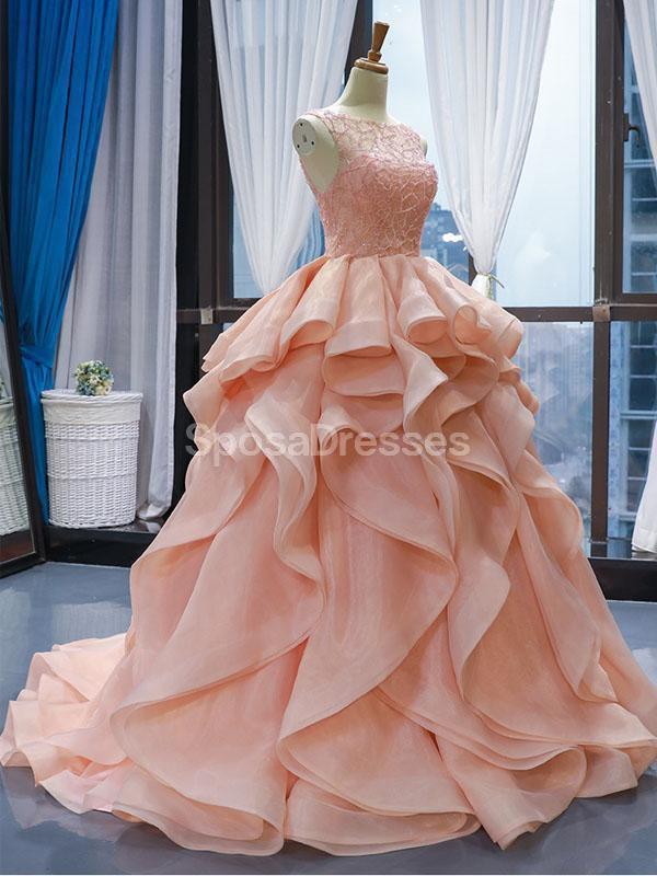 Off the Shoulder Peach Prom Dress 2022 A-line 67393 viniodress – Viniodress