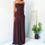 Simple Red Sheath Spaghetti Straps High Slit Long Bridesmaid Dresses Online,WG1200