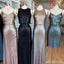 Affordable Mismatched Sequin Long Bridesmaid Dresses, BD108