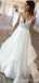 Sexy Spaghetti Straps Backless A-line Cheap Wedding Dresses Online, Cheap Bridal Dresses, WD618