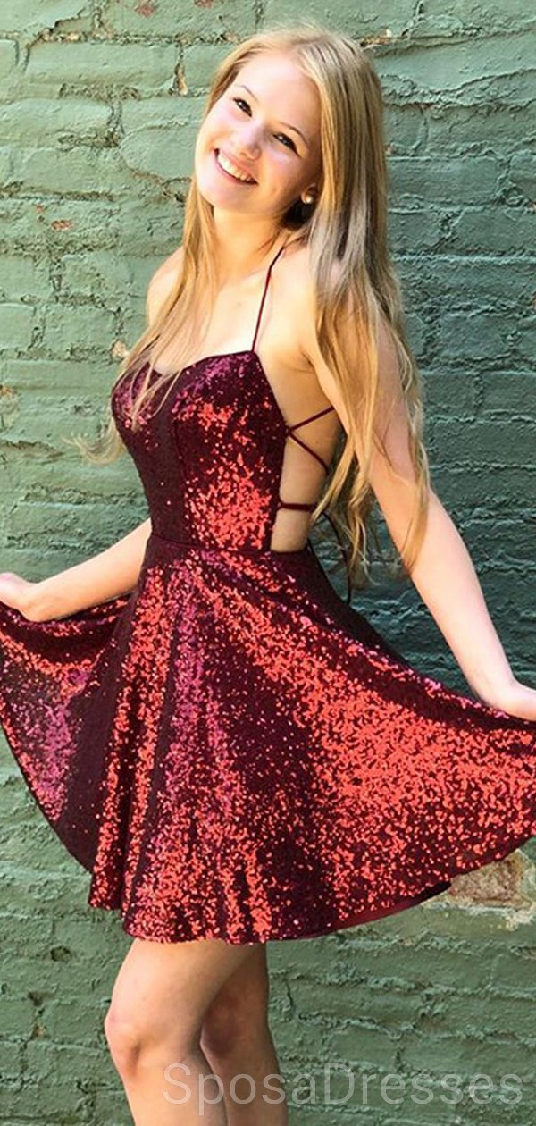 Dark Red Sequin Short Homecoming Dresses Online, Cheap Short Prom Dres SposaDresses Dark Red Sequin Short Homecoming Dresses Online, Cheap Short Prom Dres SposaDresses