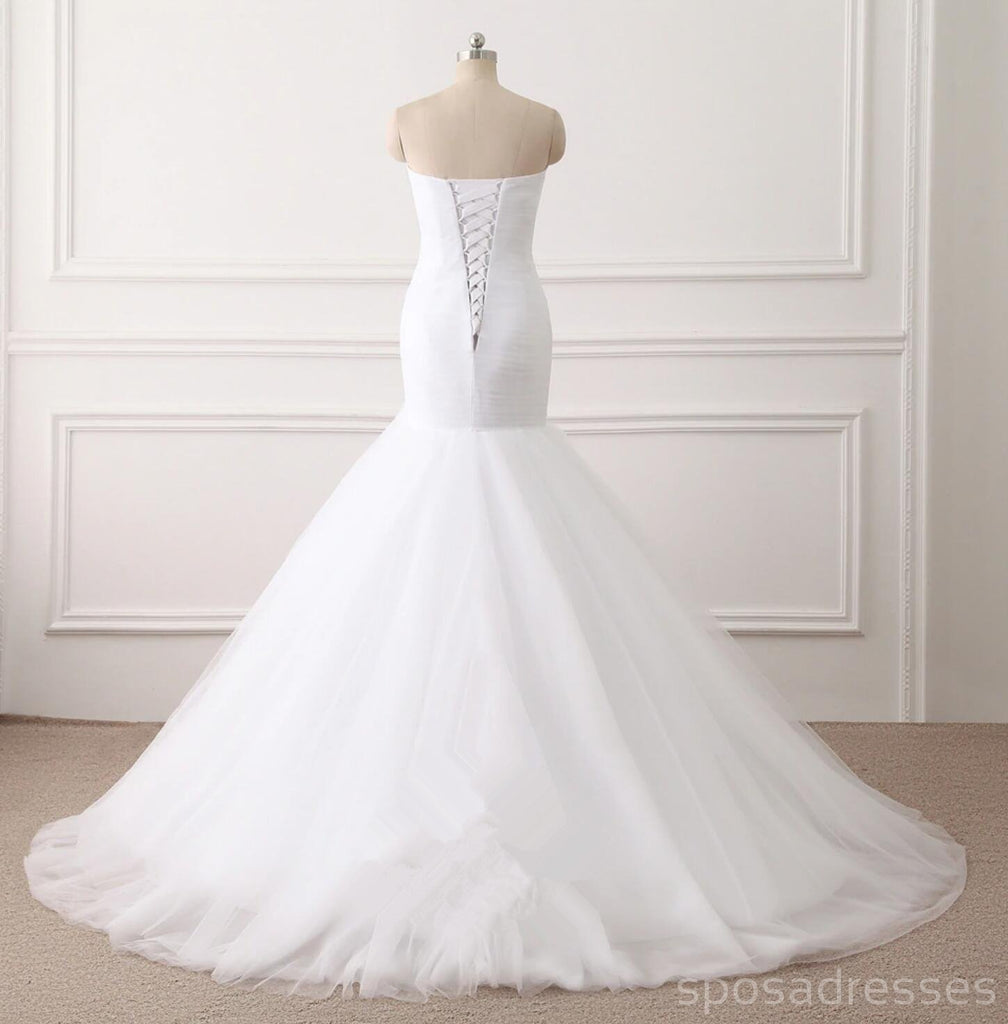 Sweetheart Mermaid Cheap Long Wedding Dresses Online, Cheap Bridal Dresses, WD519