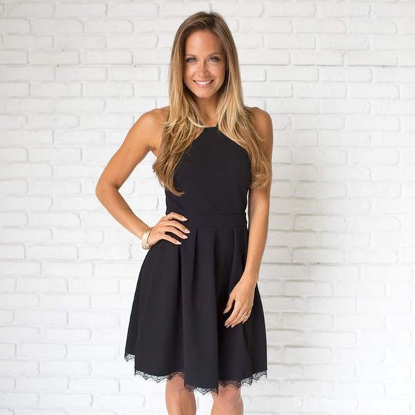black dress cheap Black Tulle Long Cheap Prom Dress Modest With Sleeves - $118.98 #AM79013