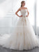 Sweetheart A-line Gold Lace Beaded Cheap Wedding Dresses Online, Cheap Bridal Dresses, WD571
