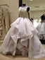 Long Fluffy Prom Dresses, Organza Wedding Dress, Backless Prom Dresses, Ball Gown, WD0125
