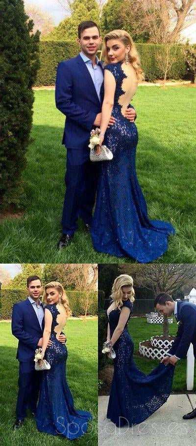 navy blue suit and royal blue dress Wedding Guest Outfits: Blue Dress & Suit Matching Ideas
