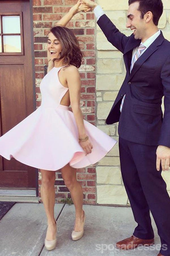Sexy Backless Pink Short Cheap Homecoming Dresses Under 100, CM391 SposaDresses Sexy Backless Pink Short Cheap Homecoming Dresses Under 100, CM391 SposaDresses