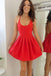 Red Backless Short Cheap 2018 Homecoming Dresses Under 100, CM394