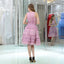 Chiffon Pink Ruffles Cheap Homecoming Dresses Online, Cheap Short Prom Dresses, CM803