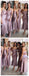 Spahgetti Straps Dusty Purple Tea Length Cheap Custom Bridesmaid Dresses, WG270