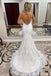 Sexy Mermaid Spaghetti Straps Backless Handmade Lace Wedding Dresses,WD772