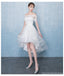 Off Shoulder Short Sleeves Homecoming Dresses,Cheap Short Prom Dresses,CM915