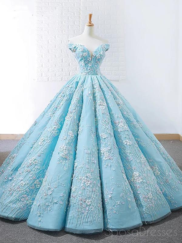 Off Shoulder Tiffany Blue Ball Gown Cheap Long Evening Prom Dresses, C SposaDresses Off Shoulder Tiffany Blue Ball Gown Cheap Long Evening Prom Dresses, C SposaDresses