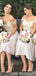A-line Off The Shoulder Cheap Short Bridesmaid Dresses Online, WG796