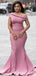 Simple Mermaid Off The Shoulder Long Bridesmaid Dresses Online, WG819