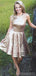 A-line Halter Sleeveless Short Sequin Bridesmaid Dresses Online, WG891